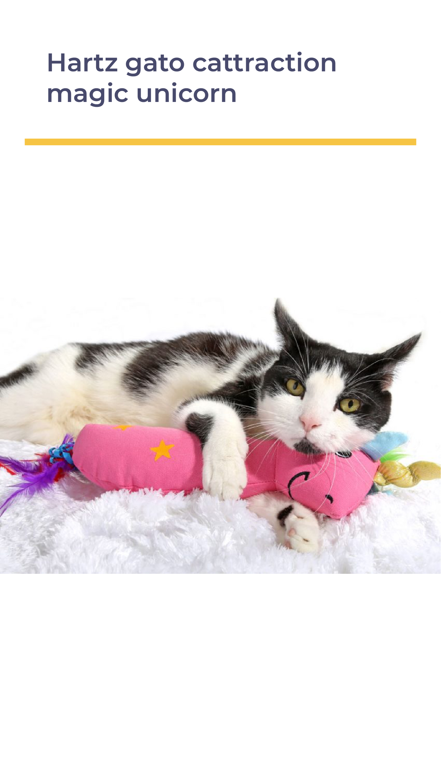HARTZ GATO CATTRACTION MAGIC UNICORN