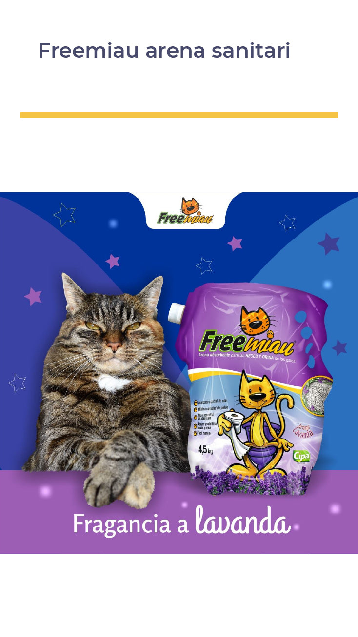 FreeMiau® Arena Sanitaria Para Gatos