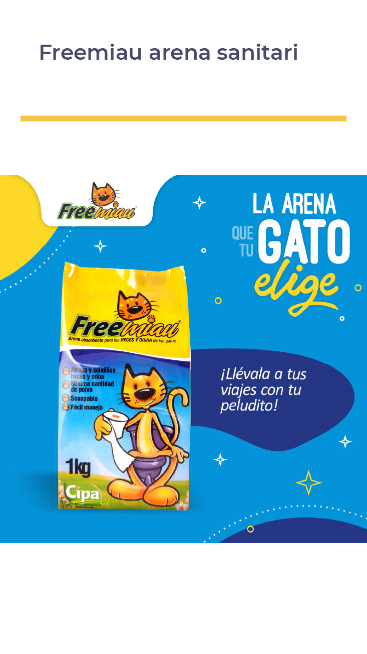 FreeMiau® Arena Sanitaria Para Gatos