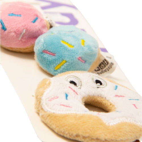 PETSTAGES GATO PELUCHE DONAS CATNIP X 3 UND