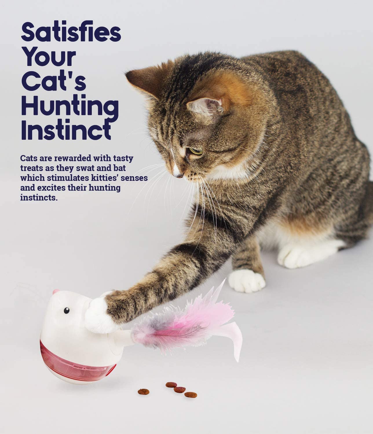 Dispensador de Golosinas Oscilante para Gatos NINA OTTOSON® NIVEL 1 HUNT & SWAT