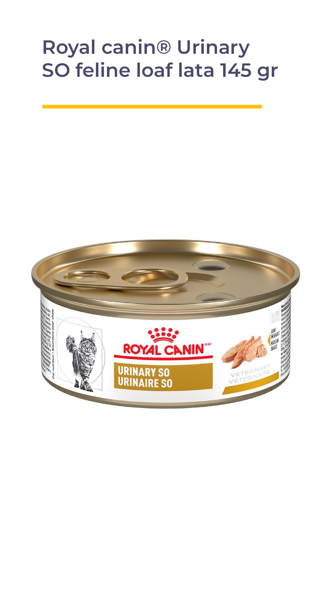 ROYAL CANIN® Urinary SO Feline Loaf lata 145 GR