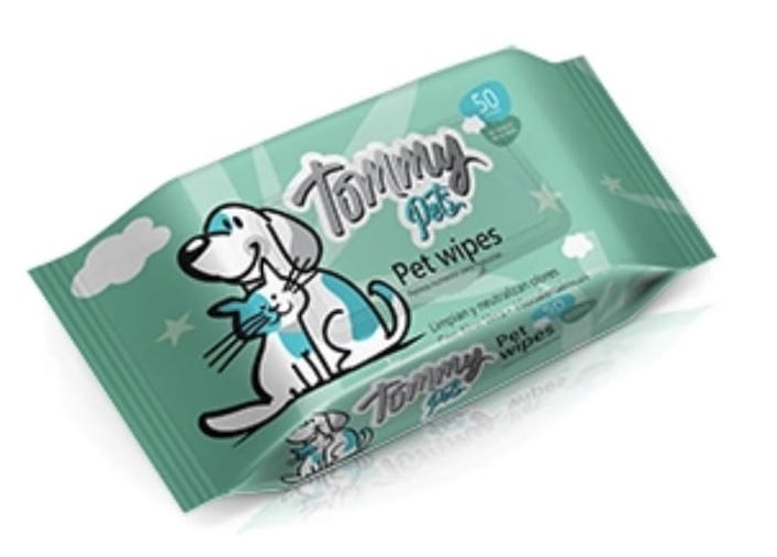 TOMMY® PETS PAÑITOS HÚMEDOS