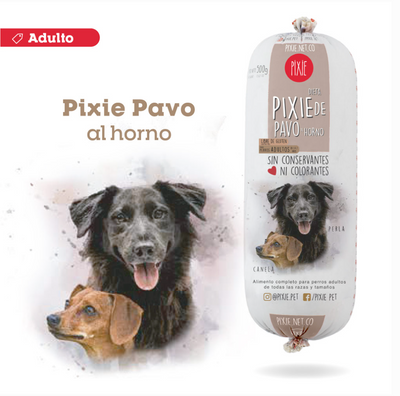 Pixie® De Pavo Al Horno Para Perros Adultos 500 G