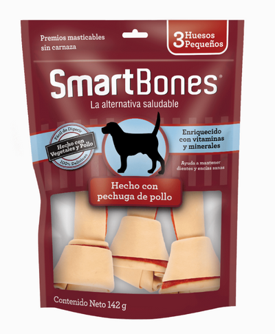 SmartBones® Hueso Pequeño Pollo (3 Huesos)