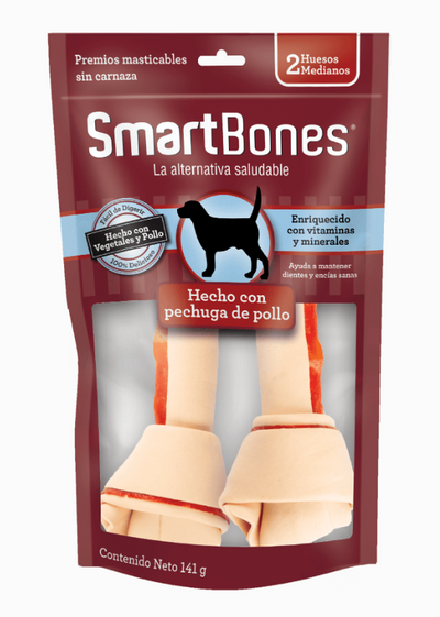 SmartBones® Hueso Mediano Pollo (2 Huesos)
