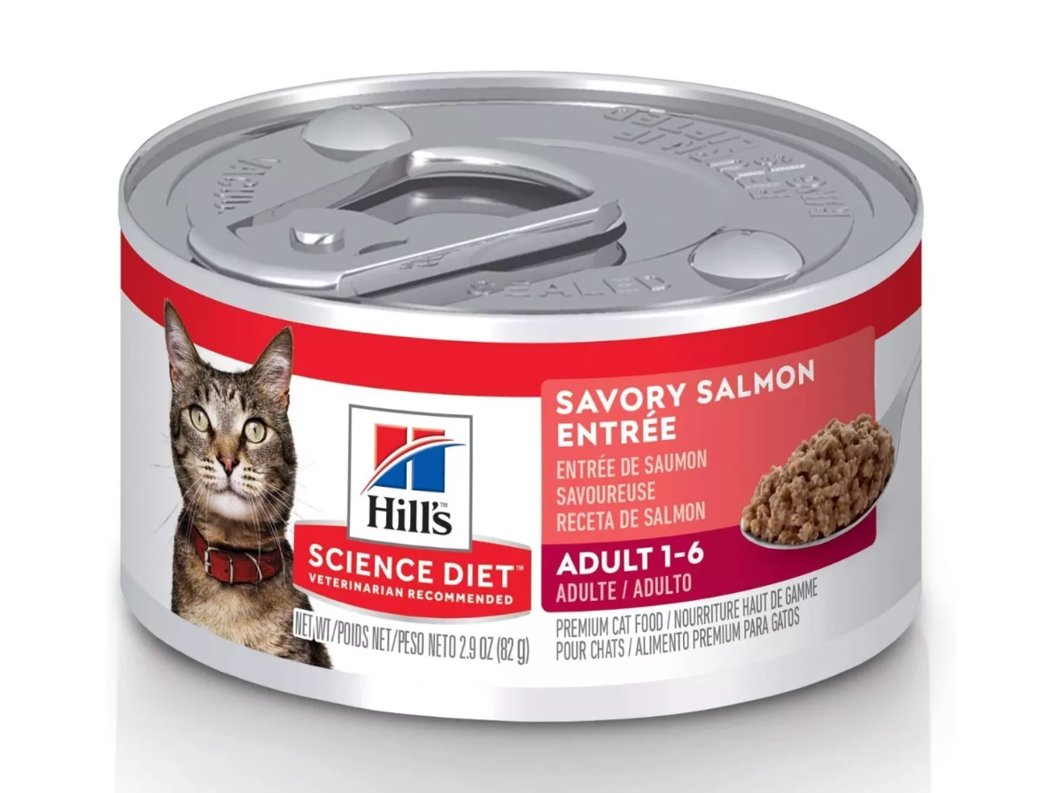 Hill's® Science Diet® Adult Savory Salmon Entrée Cat Food 5.5 oz (156 g)