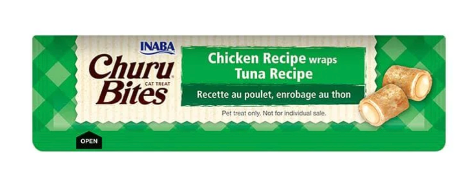 CHURU® Bites Dog Treat Chicken Recipe Wraps With Tuna Recipe