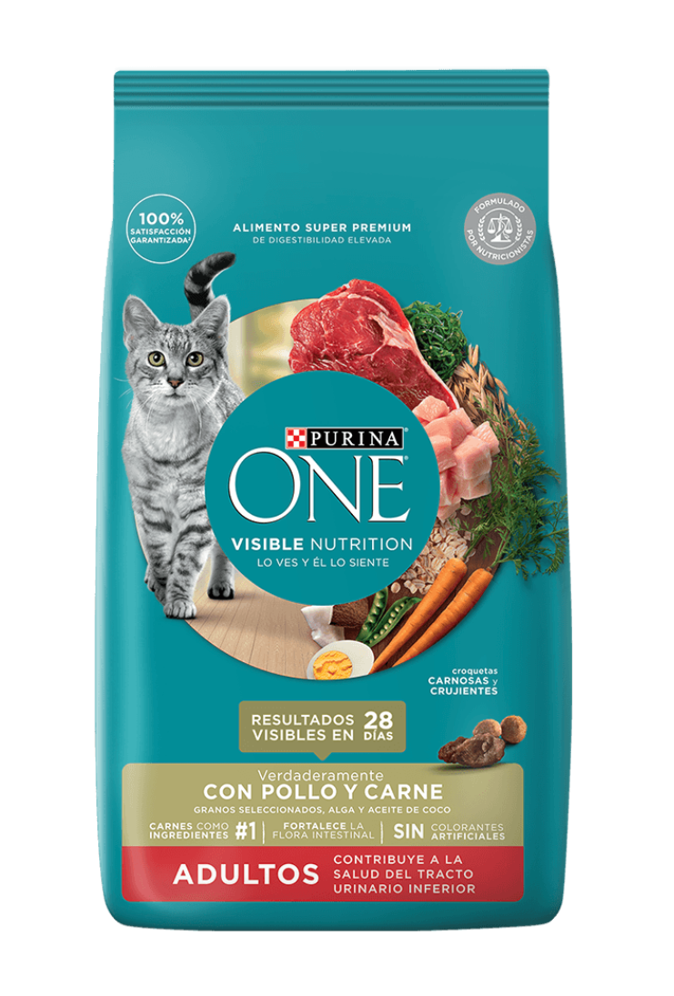 PURINA® ONE® Gato Adulto Pollo y Carne