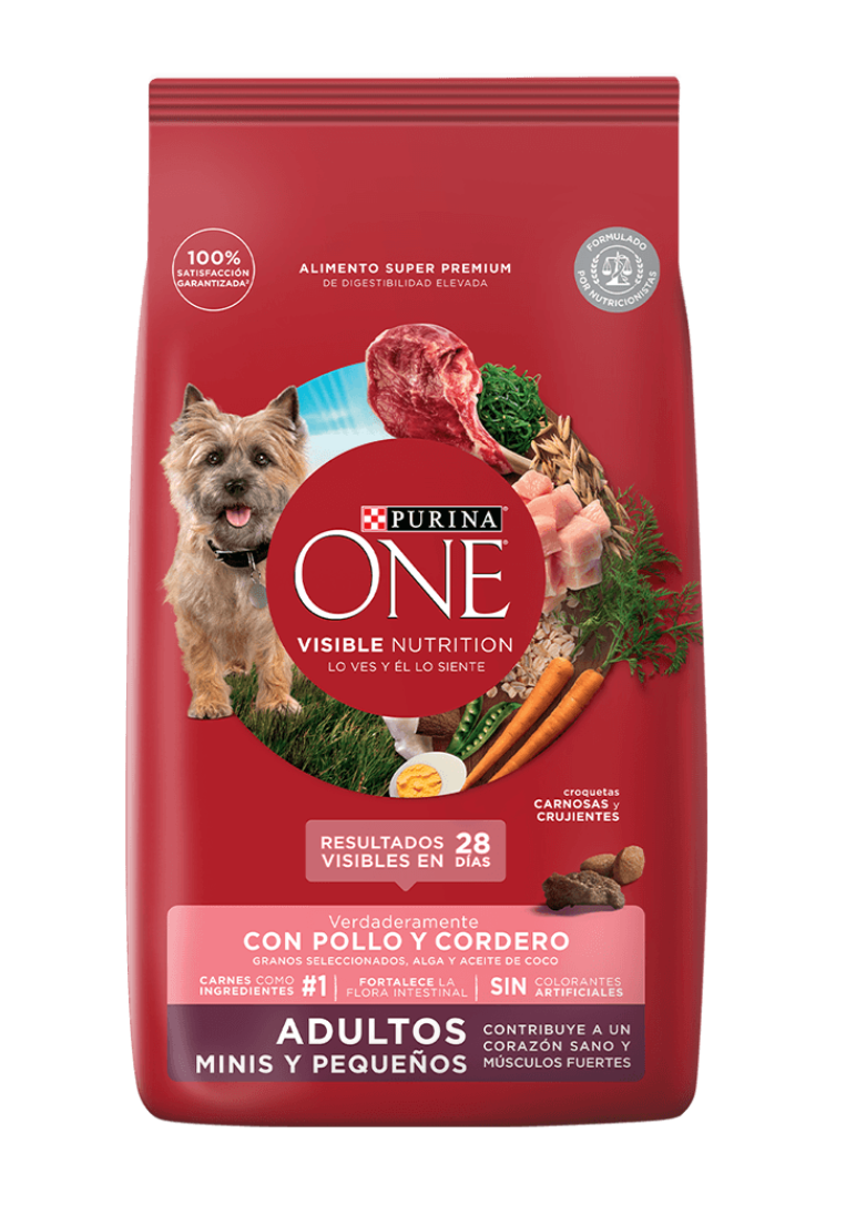 PURINA® ONE® Adultos Minis y Pequeños Pollo y Cordero 3.5 kg