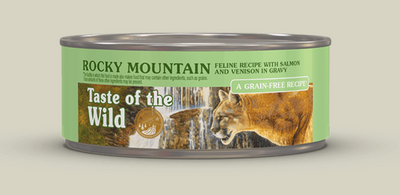 TASTE OF THE WILD® Rocky Mountain Feline Recipe with Salmon and Venison in Gravy