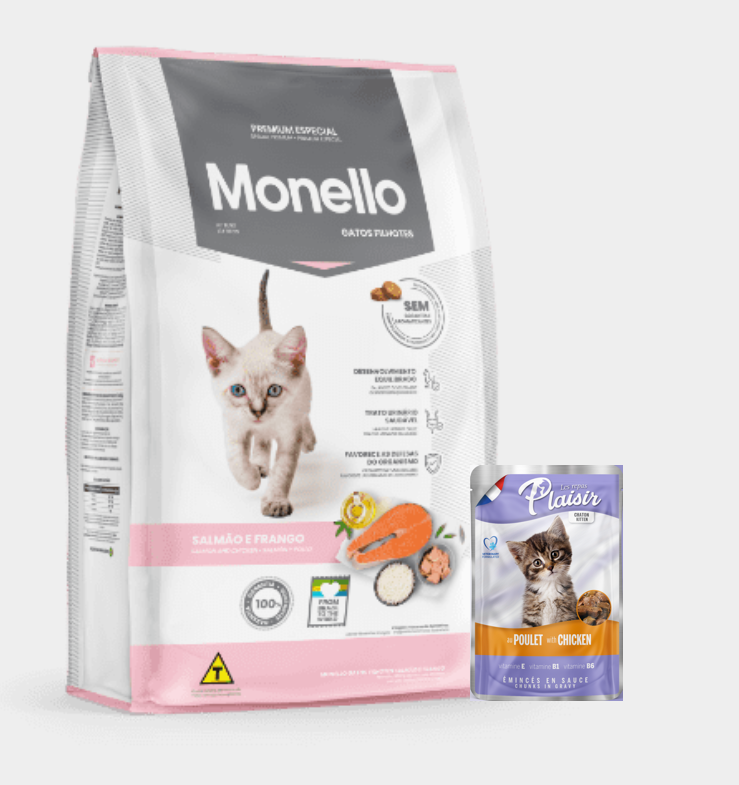 Monello® Cat Gatitos GRATIS pouch Plaisir® kitten