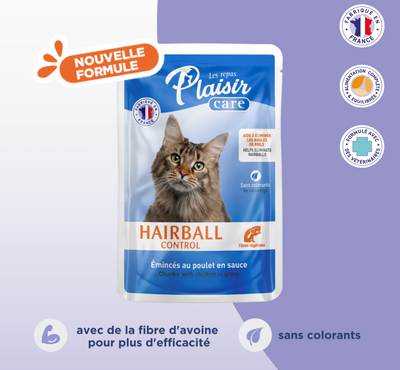 Plaisir® Care Hairball Control Chunks with Chicken in Gravy 85 g