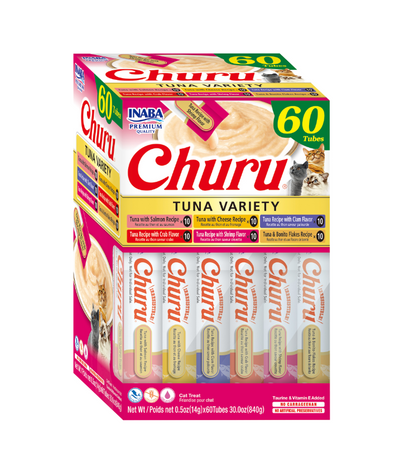 Churu® Gatos Caja variada de Atún de 60 unidades