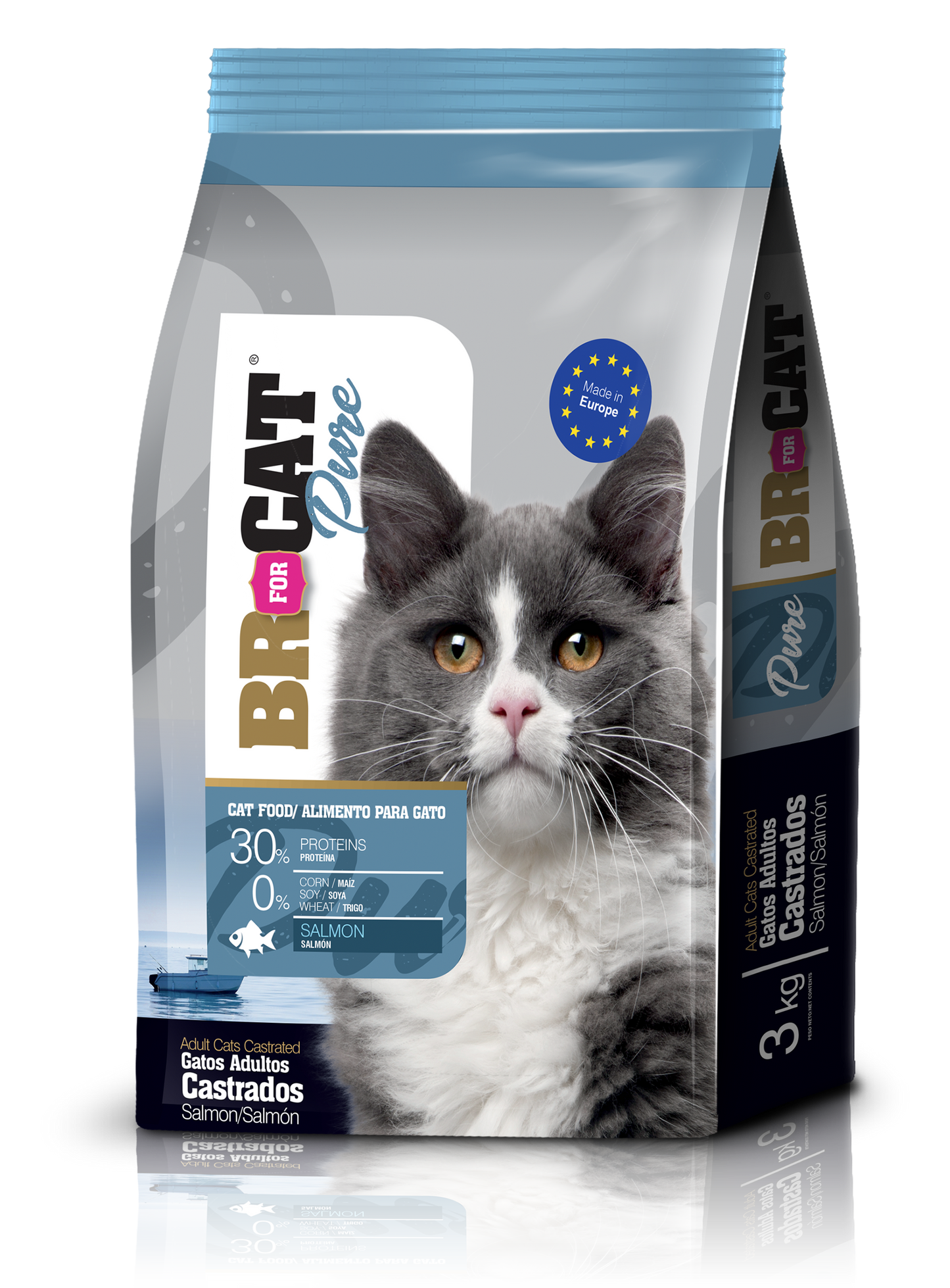 Br For Cat® Pure Gato Castrado Salmón