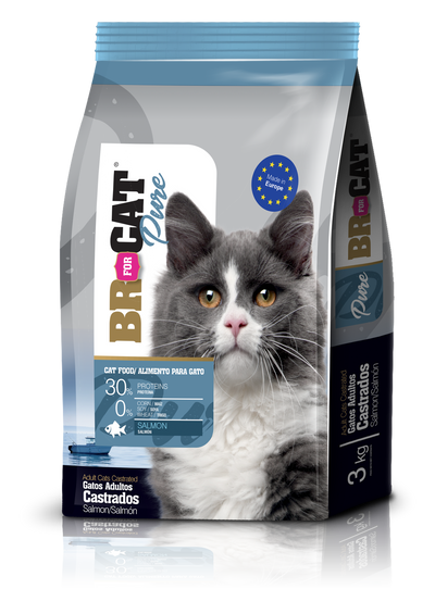 Br For Cat® Pure Gato Castrado Salmón