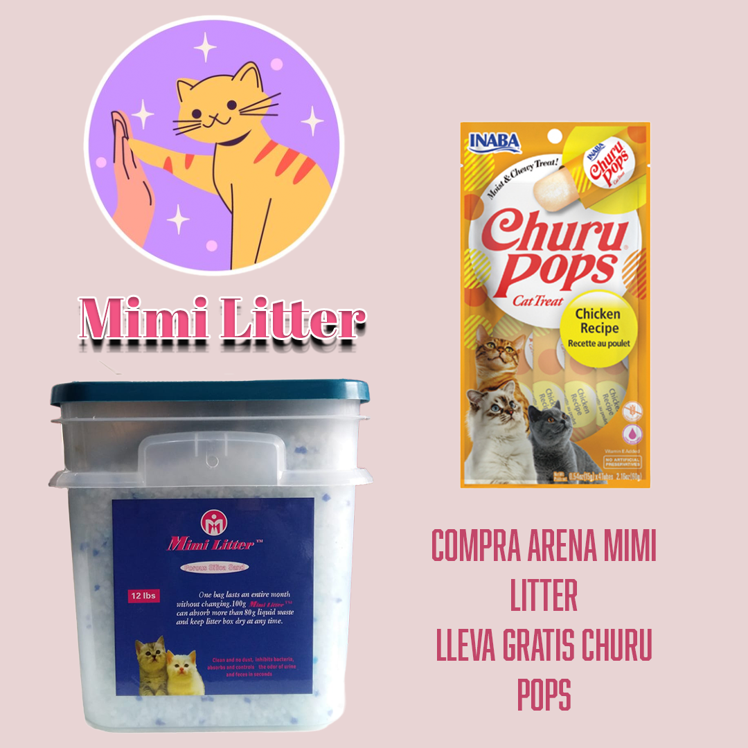 Arena Mimi Litter® 12 lbs GRATIS Churu® Pops