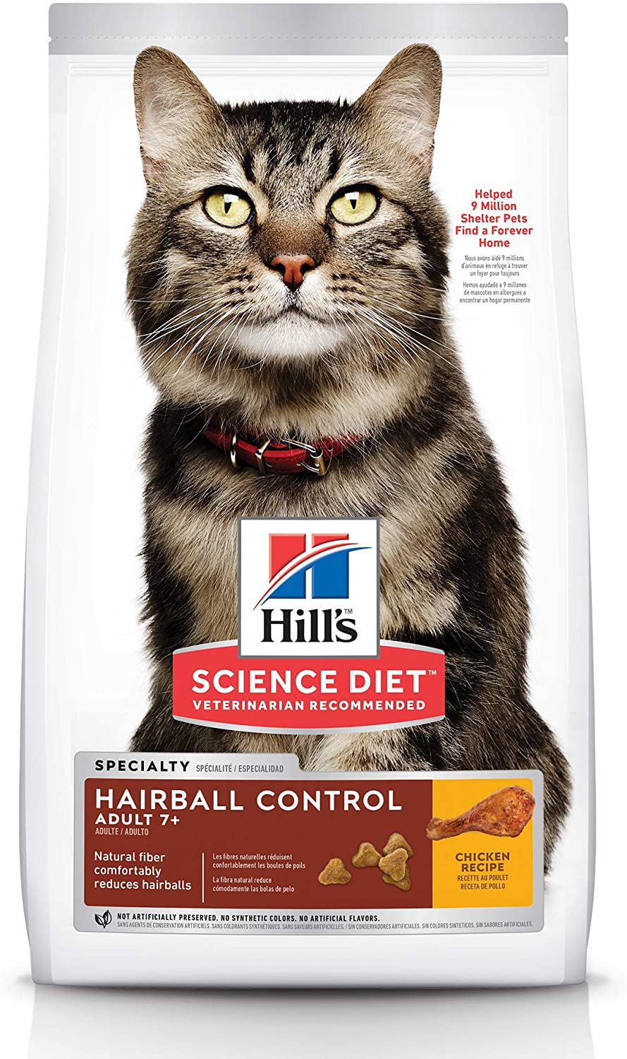 Hill's® Science Diet® Adult Hairball Control 7+ cat food  3.5 lbs