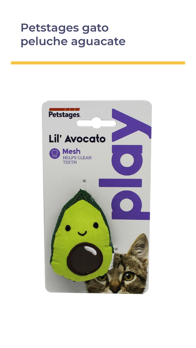 PETSTAGES® JUGUETE PARA GATO PELUCHE AGUACATE