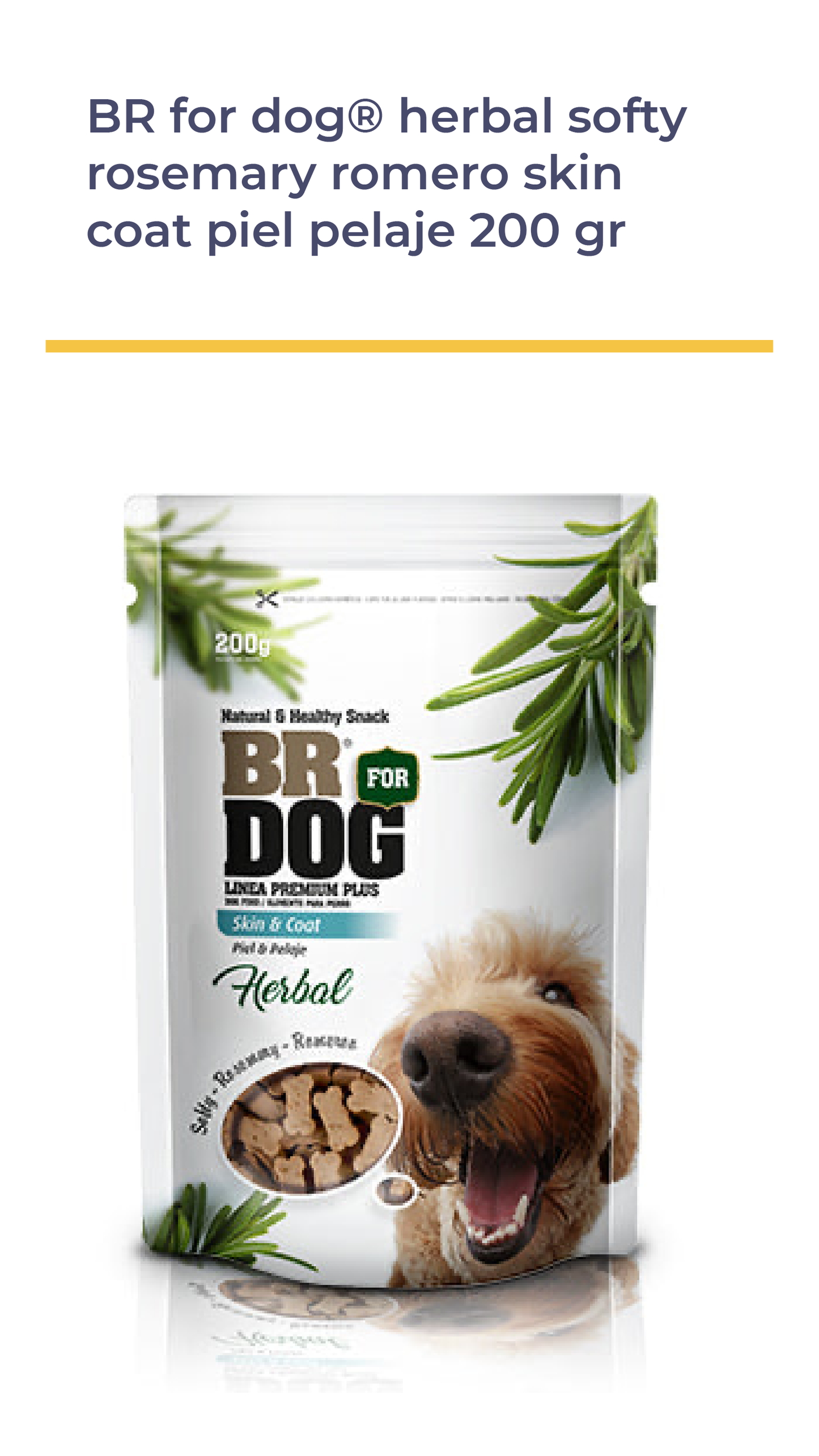 Br For Dog® Herbal Softy Rosemary-Romero  Skin & Coat (Piel & Pelaje) 200 GR