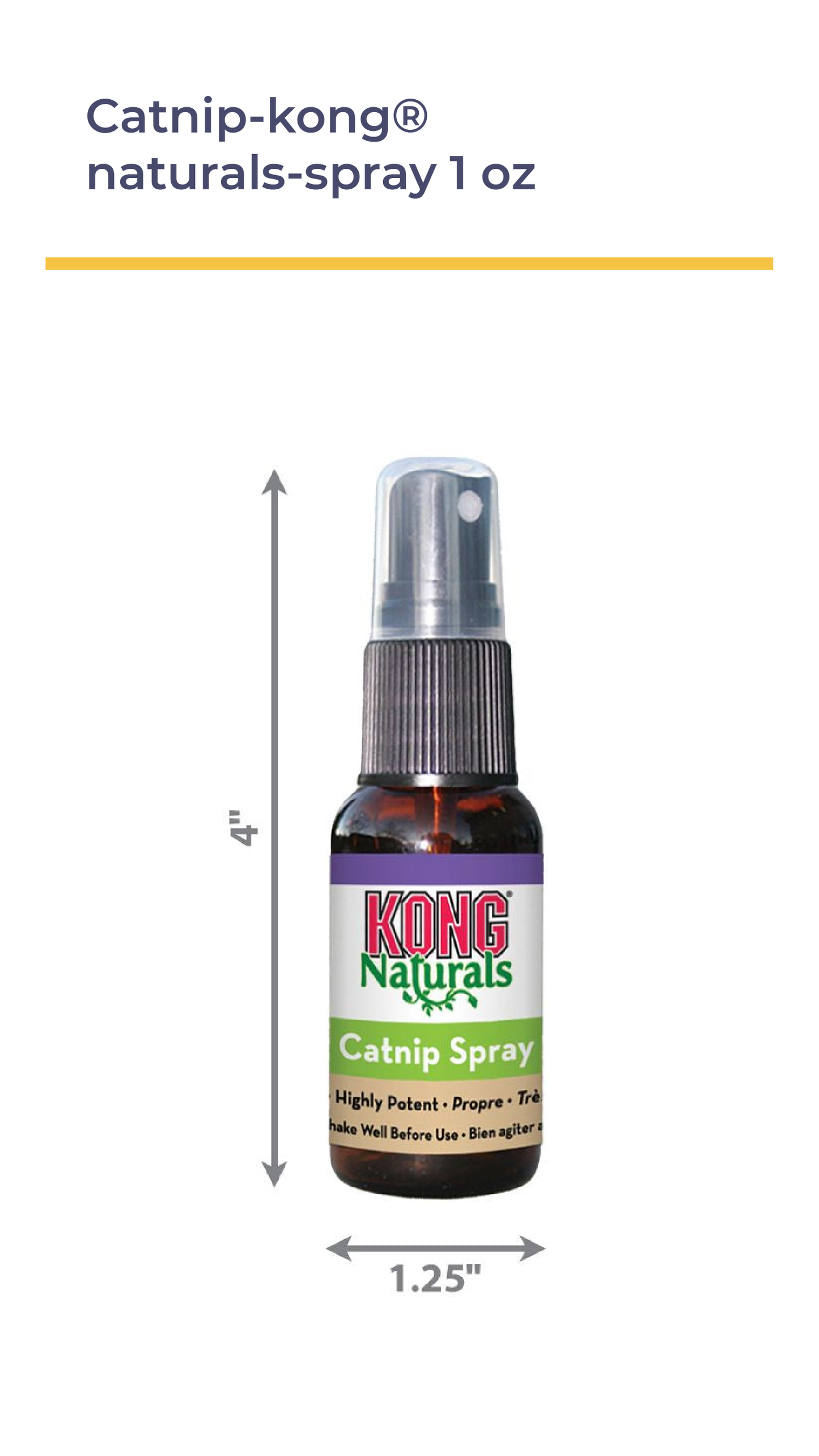 CATNIP KONG® NATURALS SPRAY 1 OZ