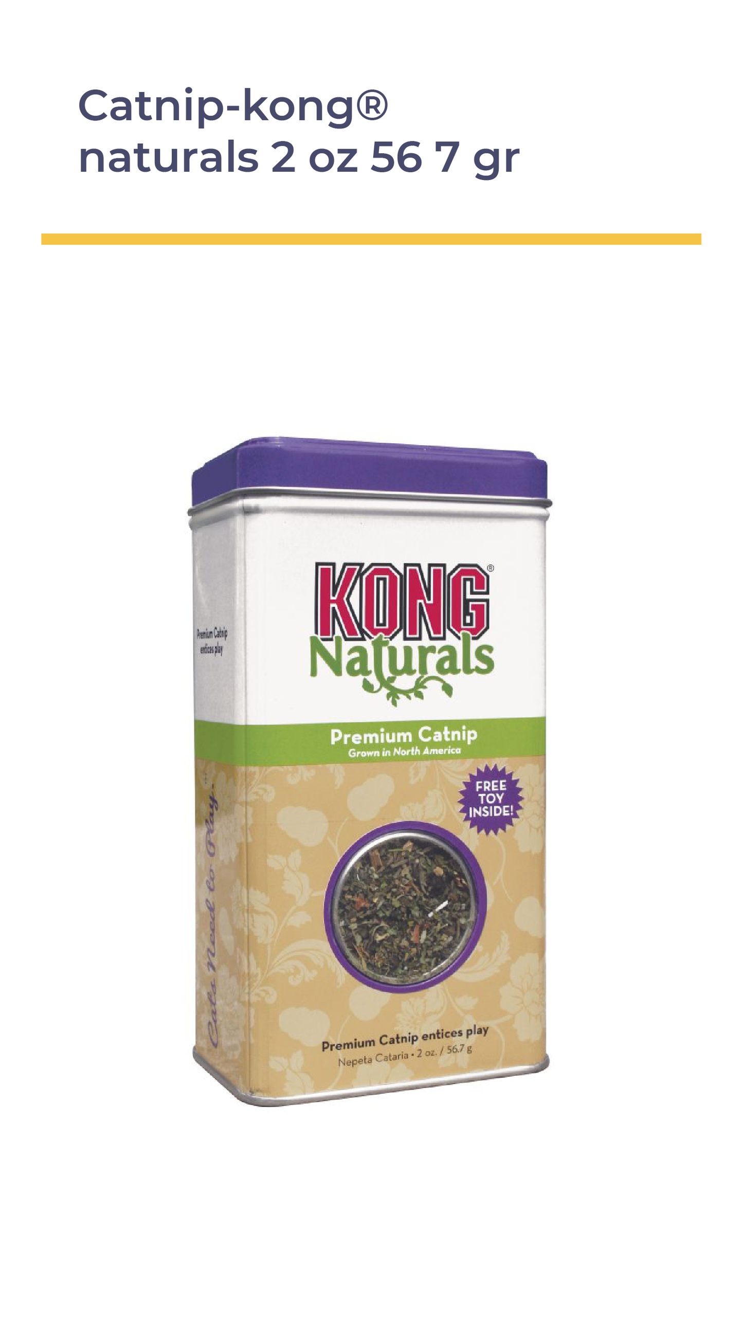 CATNIP KONG® NATURALS 2 OZ (56.7 GR)