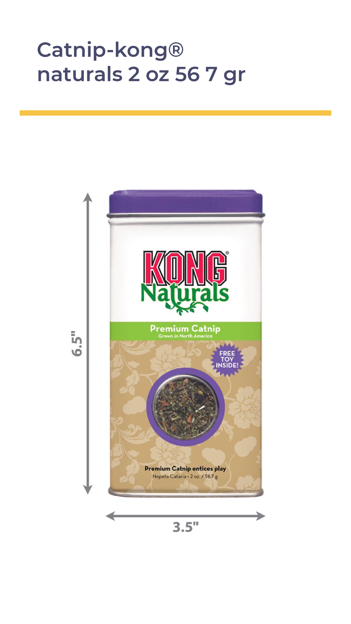 CATNIP KONG® NATURALS 2 OZ (56.7 GR)