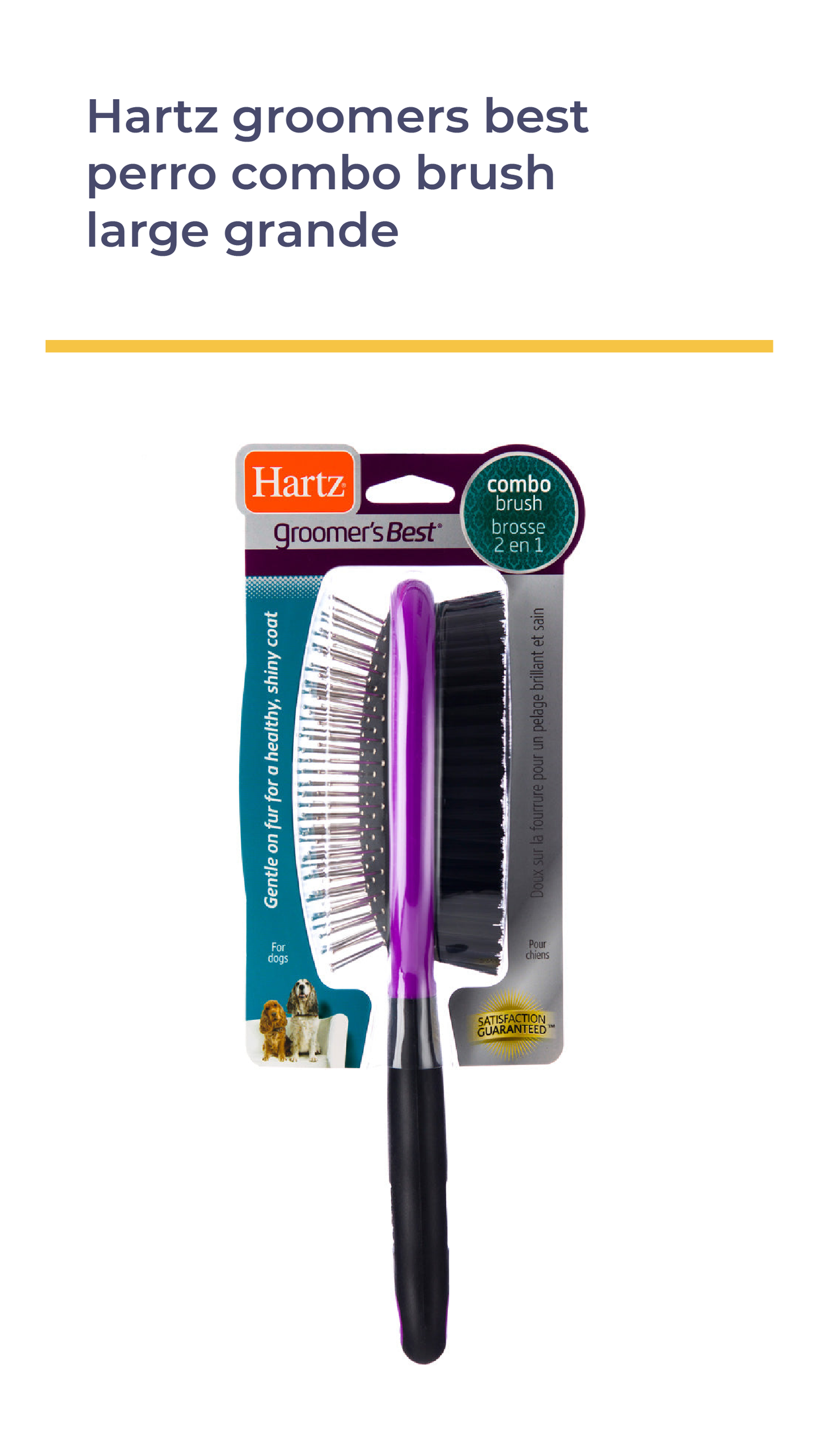 Hartz® GROOMER'S BEST® Combo Brush for Dogs Large