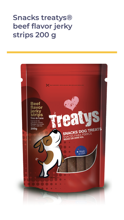 Snacks Treatys® Beef Flavor Jerky strips 200 g