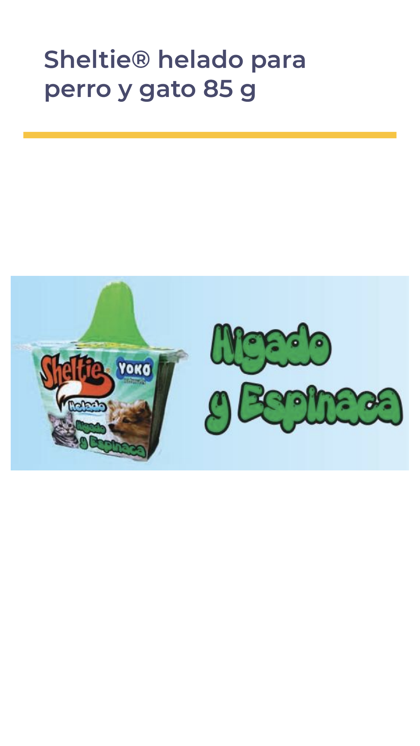 Sheltie® Helado Para Perro Y Gato 85 g