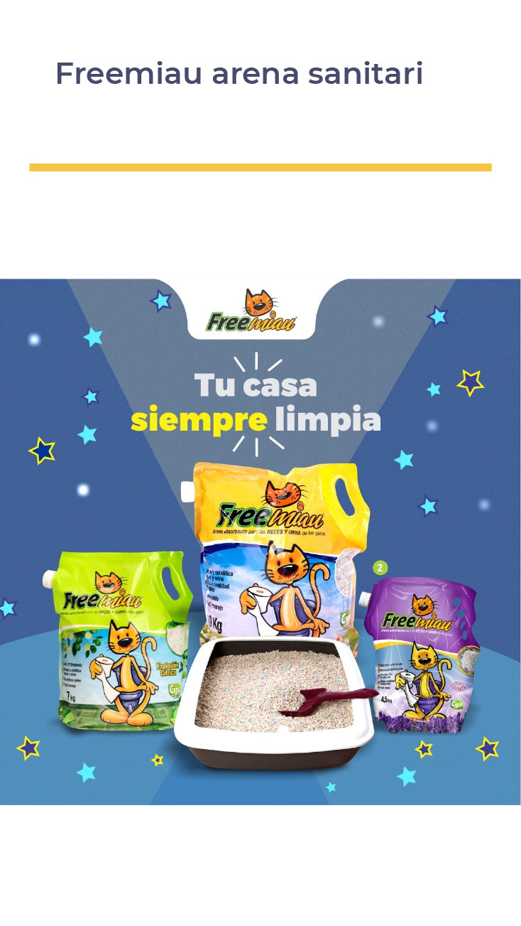 FreeMiau® Arena Sanitaria Para Gatos