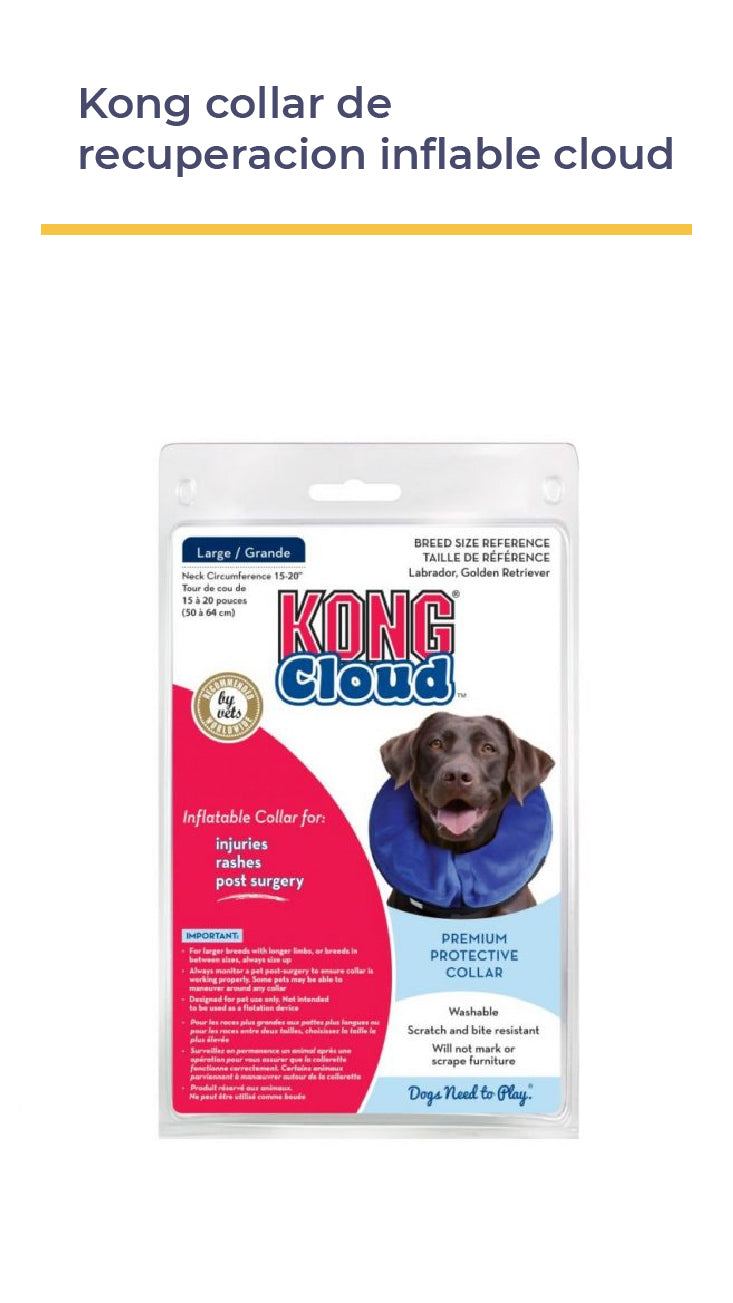 KONG® COLLAR DE RECUPERACIÓN INFLABLE CLOUD