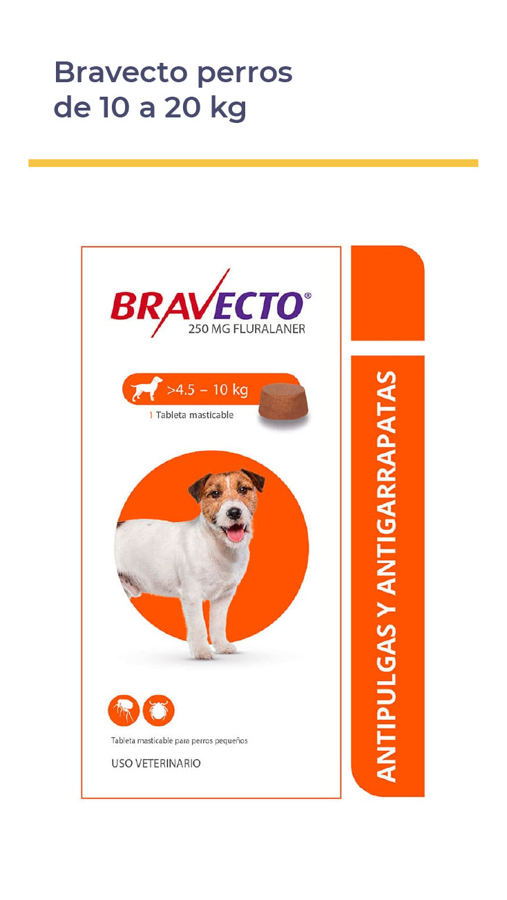 BRAVECTO® PARA PERROS TABLETA MASTICABLE