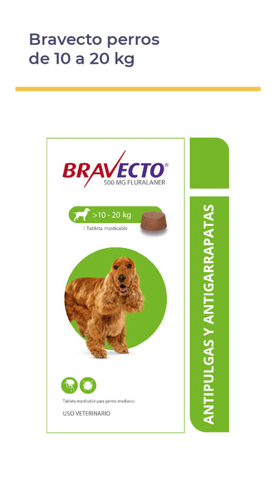 BRAVECTO® PARA PERROS TABLETA MASTICABLE