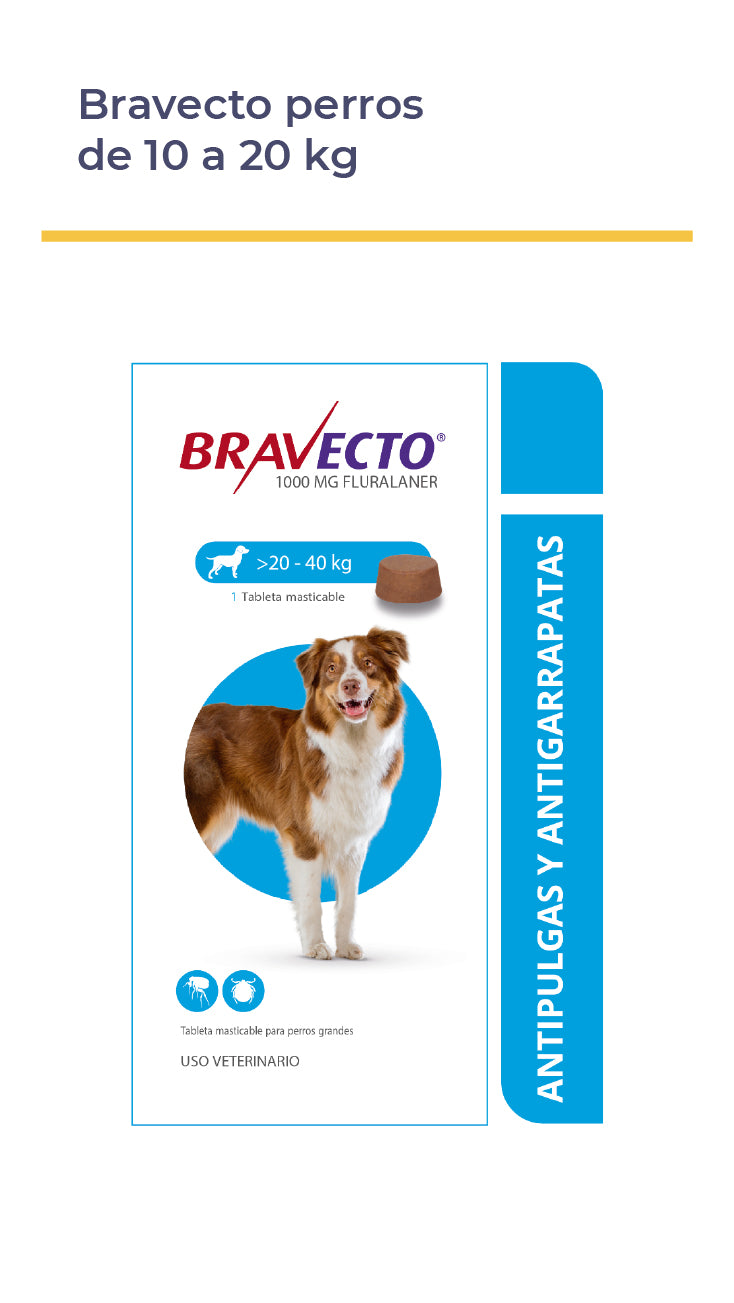 BRAVECTO® PARA PERROS TABLETA MASTICABLE