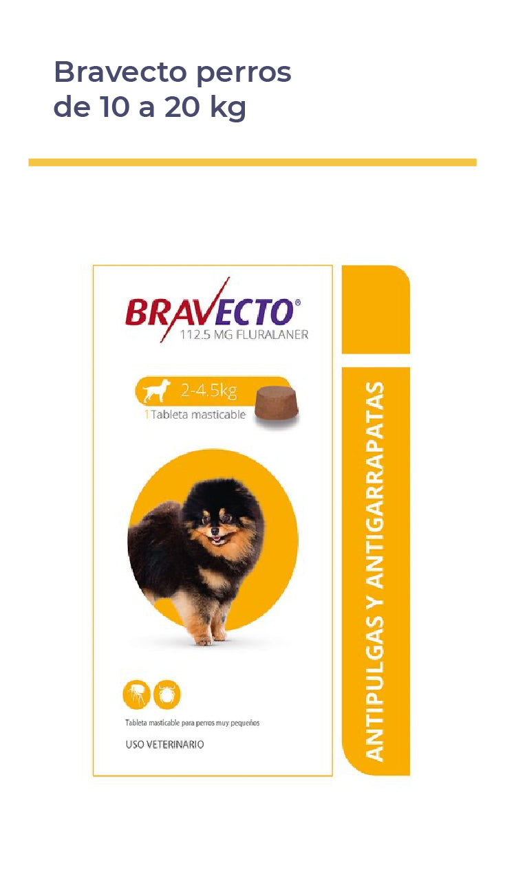 BRAVECTO® PARA PERROS TABLETA MASTICABLE