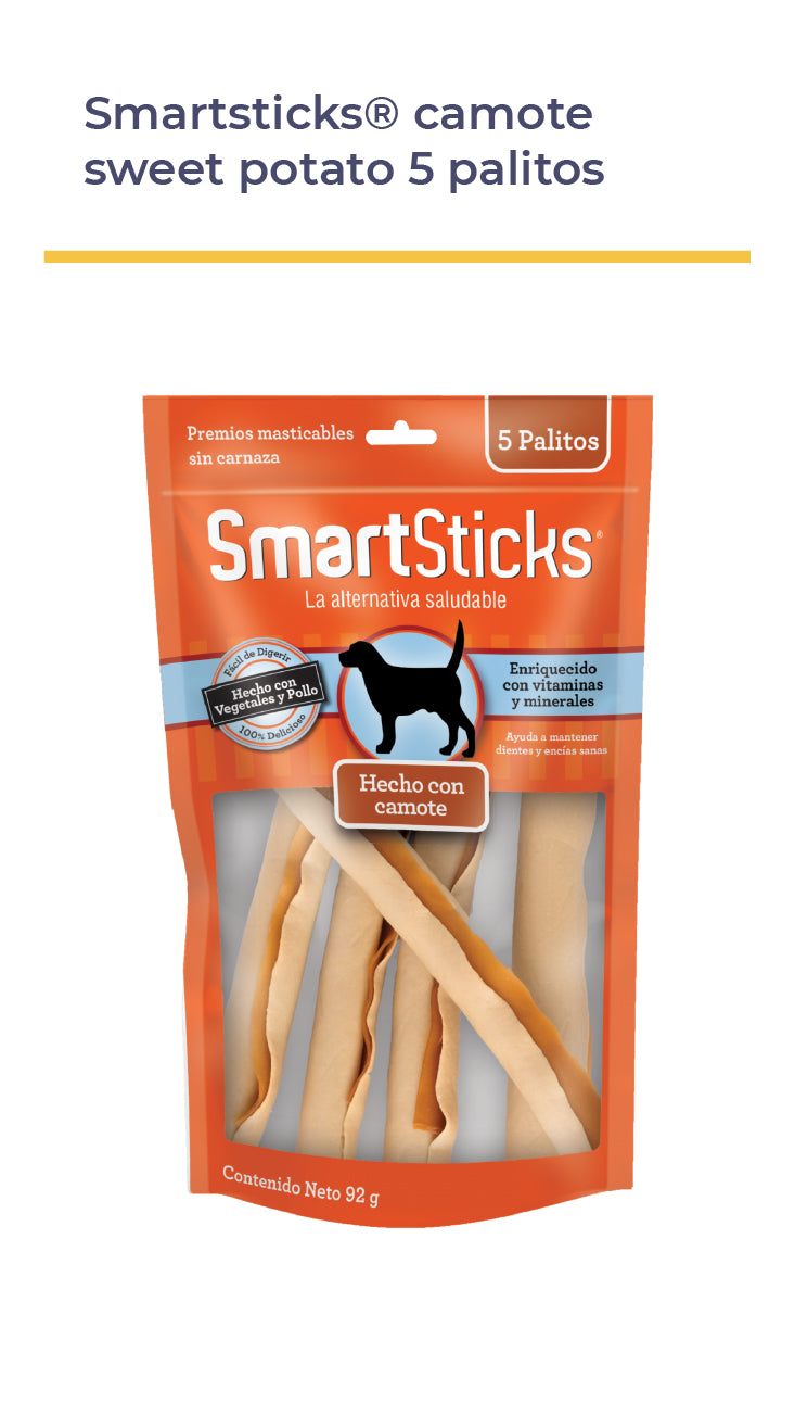 SMARTSTICKS® CAMOTE (SWEET POTATO) 5 PALITOS