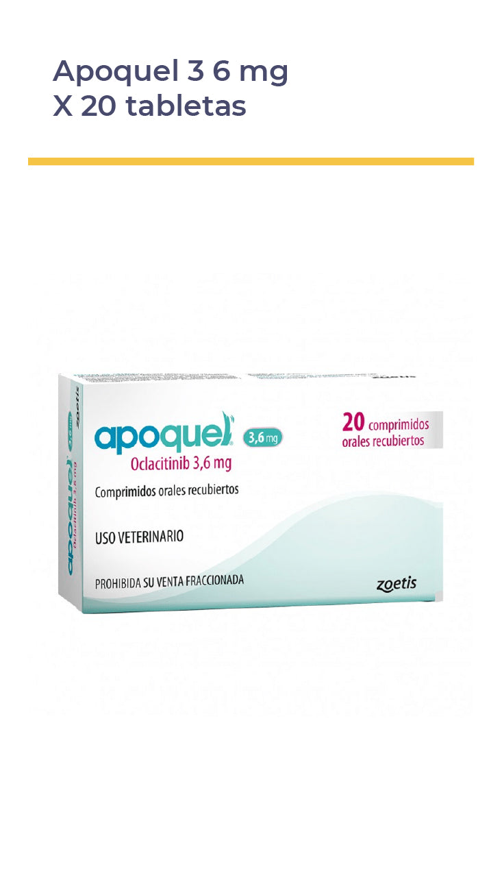 APOQUEL® 3.6 MG X 20 TABLETAS