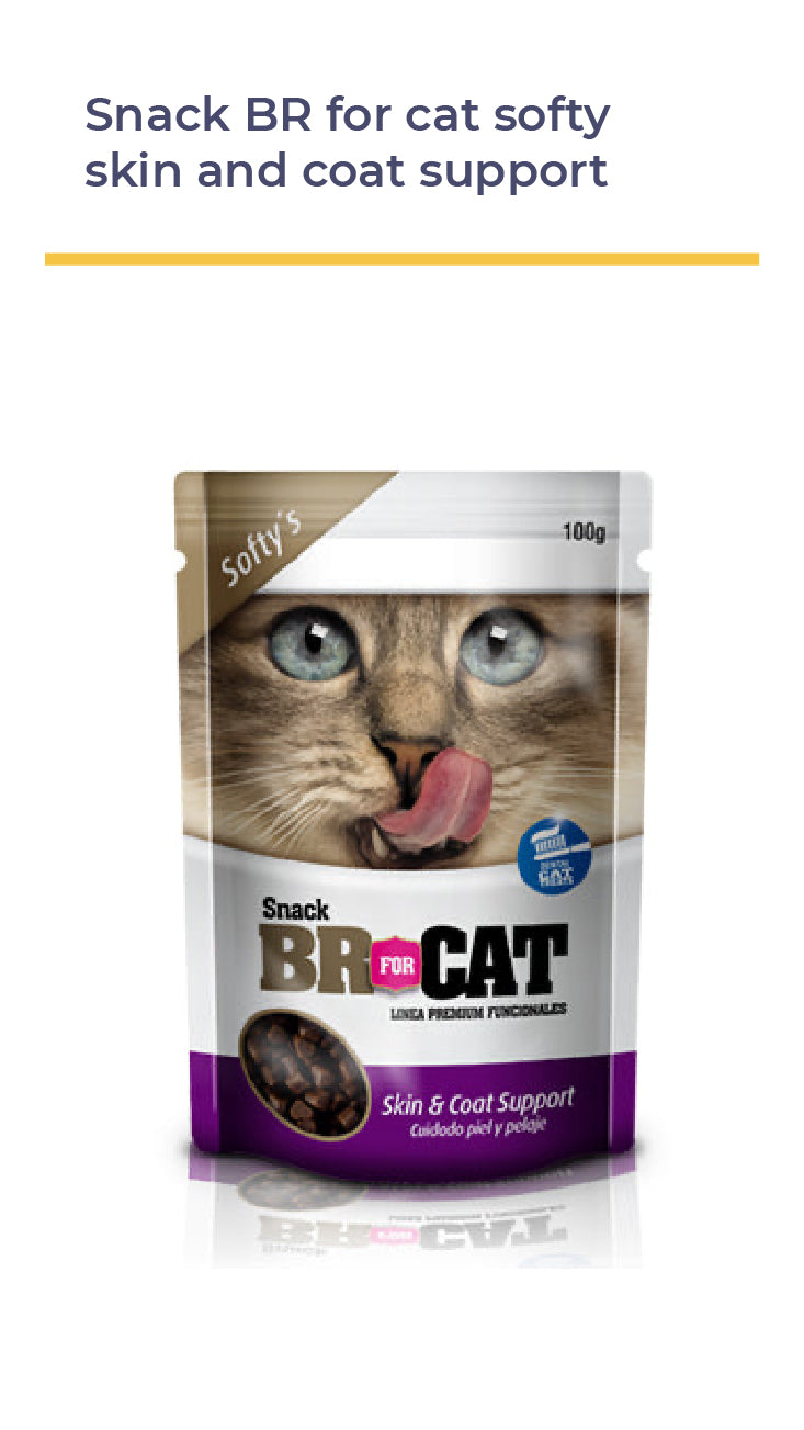 SNACK BR FOR CAT SOFTY SKIN AND COAT SUPPORT