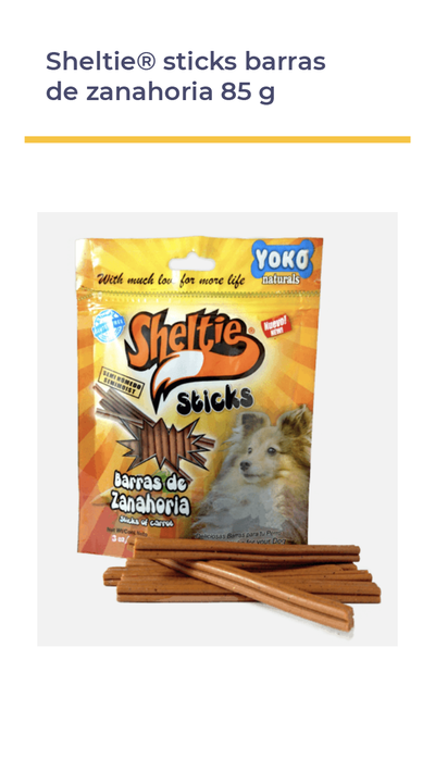 Sheltie® Sticks Barras de Zanahoria 85 g