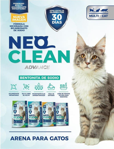 NEO CLEAN®  Arena Sanitaria Para Gatos Natural-SIN AROMA