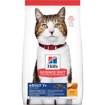 Hill's® Science Diet® Adult 7+ Chicken Recipe cat food  4 Lb