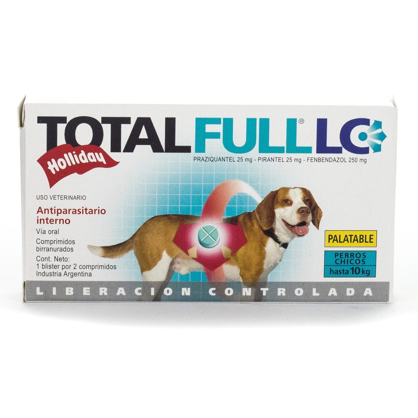 TOTAL FLC® PALATABLE PERROS CHICOS X 2 COMPRIMIDOS